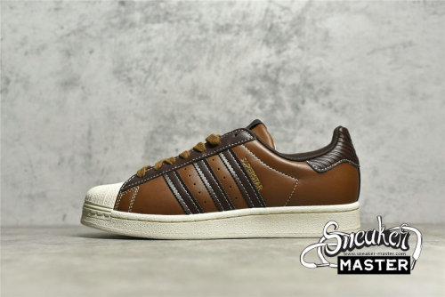 ADIDAS SUPERSTAR SHOES WILD BROWN/BROWN/BEIGE GW4438