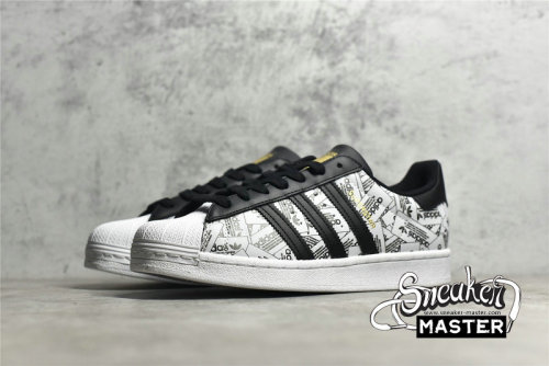 ADIDAS SUPERSTAR LABEL COLLAGE CLOUD WHITE/CORE BLACK/CORE BLACK FV2819