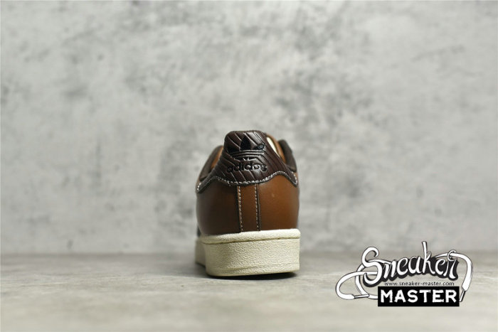 ADIDAS SUPERSTAR SHOES WILD BROWN/BROWN/BEIGE GW4438