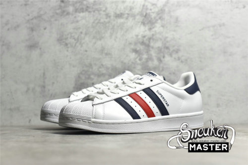 ADIDAS SUPERSTAR SHOES CLOUD WHITE/SCARLET/CLOUD WHITE FX2328