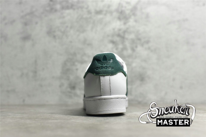 ADIDAS SUPERSTAR SHOES CLOUD WHITE/COLLEGIATE GREEN/CLOUD WHITE EE4473