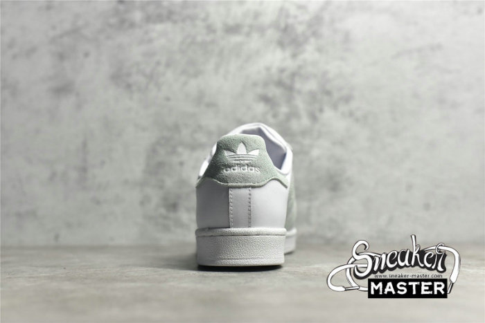 ADIDAS SUPERSTAR SHOES CLOUD WHITE/VAPOUR GREEN/CORE BLACK EE7401