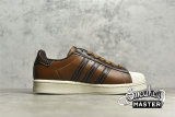 ADIDAS SUPERSTAR SHOES WILD BROWN/BROWN/BEIGE GW4438