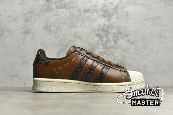 ADIDAS SUPERSTAR SHOES WILD BROWN/BROWN/BEIGE GW4438