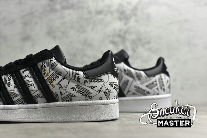 ADIDAS SUPERSTAR LABEL COLLAGE CLOUD WHITE/CORE BLACK/CORE BLACK FV2819