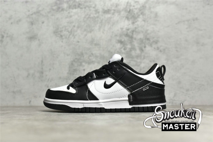 NIKE SB DUNK LOW DISRUPT 2 BLACK/BLACK/WHITE DV1491-002