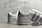 ADIDAS SUPERSTAR SHOES CLOUD WHITE/CORE BLACK-PURPLE FW3567