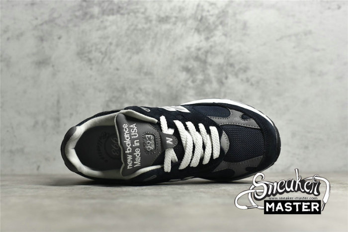 NEW BALANCE 993 RUNNING SHOES MADE IN USA NAVY/WHITE/SILVER MR993NV