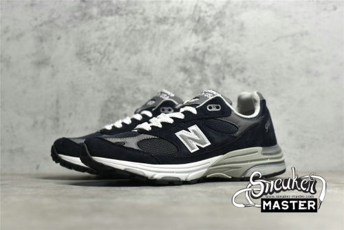 NEW BALANCE 993 RUNNING SHOES MADE IN USA NAVY/WHITE/SILVER MR993NV