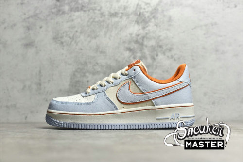 NIKE AIR FORCE 1 LOW LIGHT BLUE/ORANGE/WHITE 315122-662
