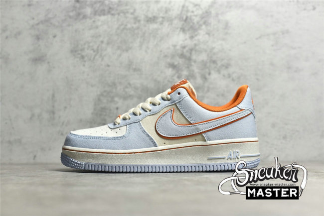 NIKE AIR FORCE 1 LOW LIGHT BLUE/ORANGE/WHITE 315122-662