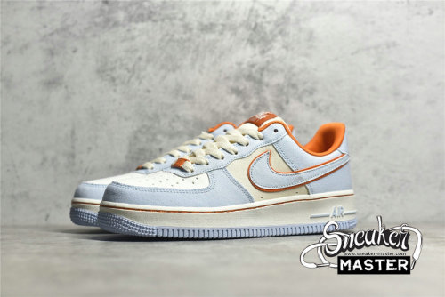 NIKE AIR FORCE 1 LOW LIGHT BLUE/ORANGE/WHITE 315122-662