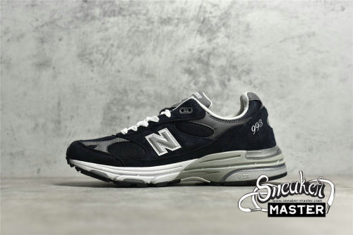 NEW BALANCE 993 RUNNING SHOES MADE IN USA NAVY/WHITE/SILVER MR993NV