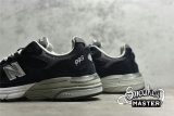 NEW BALANCE 993 RUNNING SHOES MADE IN USA NAVY/WHITE/SILVER MR993NV