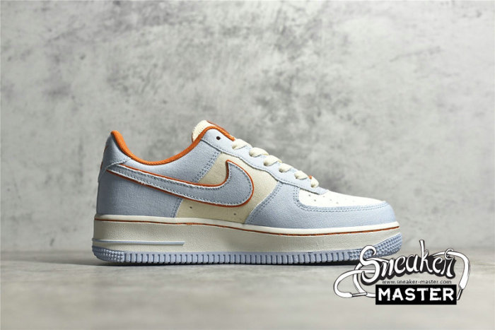 NIKE AIR FORCE 1 LOW LIGHT BLUE/ORANGE/WHITE 315122-662