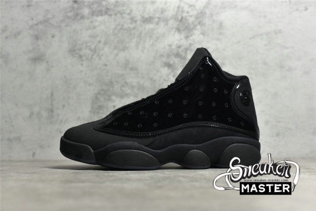 NIKE AIR JORDAN 13 RETRO CAP AND GOWN BLACK/BLACK/BLACK 414571-012