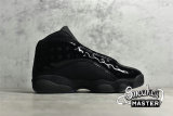 NIKE AIR JORDAN 13 RETRO CAP AND GOWN BLACK/BLACK/BLACK 414571-012