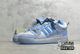 ADIDAS FORUM BUCKLE LOW PUERTO RICO EXCLUSIVE X BAD BUNNY BLUE TINT/LIGHT BLUE/CLEAR BLUE GY9693