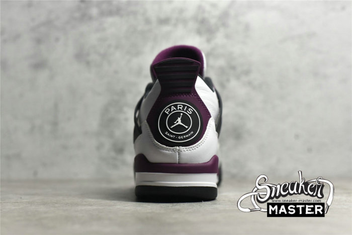 NIKE AIR JORDAN 4 RETRO BORDEAUX X PARIS SAINT-GERMAIN WHITE/NEUTRAL GREY/BLACK/BORDEAUX CZ5624-100
