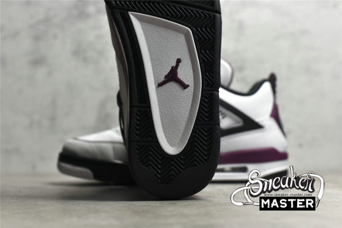 NIKE AIR JORDAN 4 RETRO BORDEAUX X PARIS SAINT-GERMAIN WHITE/NEUTRAL GREY/BLACK/BORDEAUX CZ5624-100