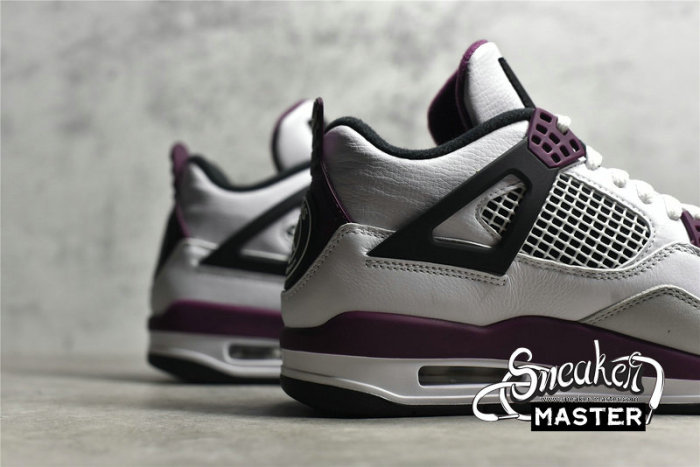NIKE AIR JORDAN 4 RETRO BORDEAUX X PARIS SAINT-GERMAIN WHITE/NEUTRAL GREY/BLACK/BORDEAUX CZ5624-100