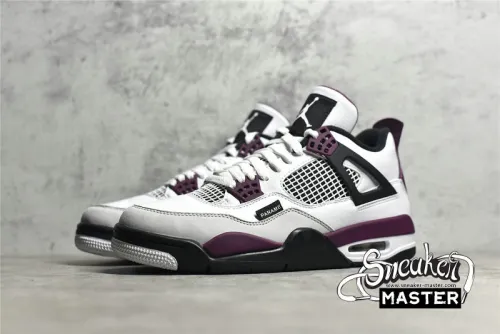 NIKE AIR JORDAN 4 RETRO BORDEAUX X PARIS SAINT-GERMAIN WHITE/NEUTRAL GREY/BLACK/BORDEAUX CZ5624-100