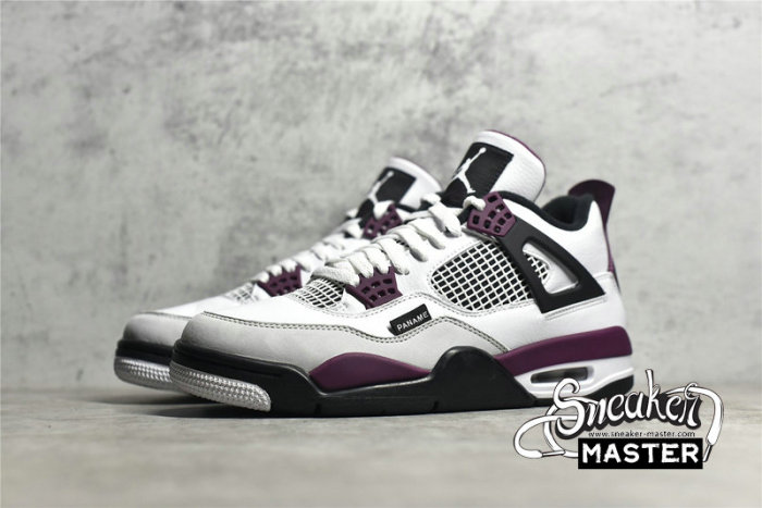 NIKE AIR JORDAN 4 RETRO BORDEAUX X PARIS SAINT-GERMAIN WHITE/NEUTRAL GREY/BLACK/BORDEAUX CZ5624-100