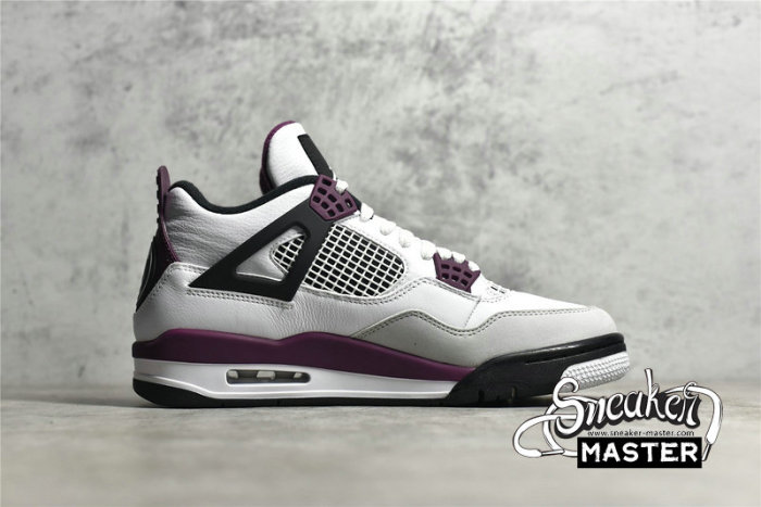 NIKE AIR JORDAN 4 RETRO BORDEAUX X PARIS SAINT-GERMAIN WHITE/NEUTRAL GREY/BLACK/BORDEAUX CZ5624-100