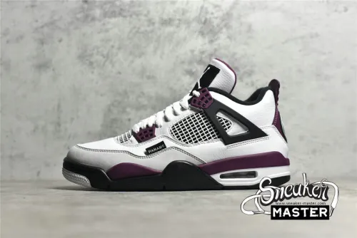 NIKE AIR JORDAN 4 RETRO BORDEAUX X PARIS SAINT-GERMAIN WHITE/NEUTRAL GREY/BLACK/BORDEAUX CZ5624-100