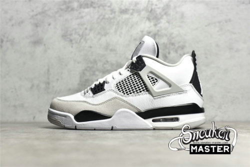 NIKE AIR JORDAN 4 RETRO MILITARY BLACK WHITE/BLACK/NEUTRAL GREY DH6927-111