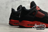 NIKE AIR JORDAN 4 RETRO GS RED THUNDER BLACK/BLACK/RED 408452-016