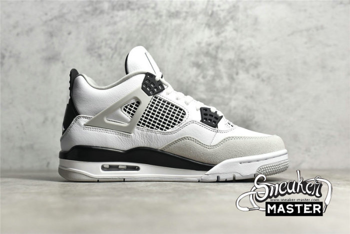 NIKE AIR JORDAN 4 RETRO MILITARY BLACK WHITE/BLACK/NEUTRAL GREY DH6927-111