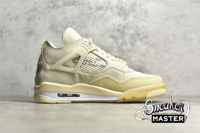 NIKE AIR JORDAN 4 SP X OFF-WHITE SAIL/MUSLIN-WHITE-BLACK CV9388-100