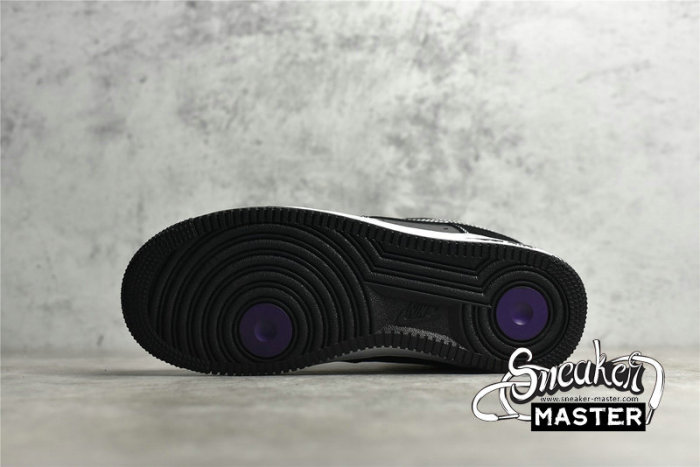 NIKE AIR FORCE 1 LOW 07 LAKERS LACK/WHITE-PURPLE DQ0301-001