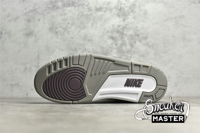 NIKE A MA MANIÉRE X AIR JORDAN 3 RETRO SP RAISED BY WOMEN WHITE/MEDIUM GREY/VIOLET ORE DH3434-110