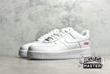 NIKE AIR FORCE 1 LOW BOX LOGO X SUPREME WHITE/WHITE/WHITE CU9225-100