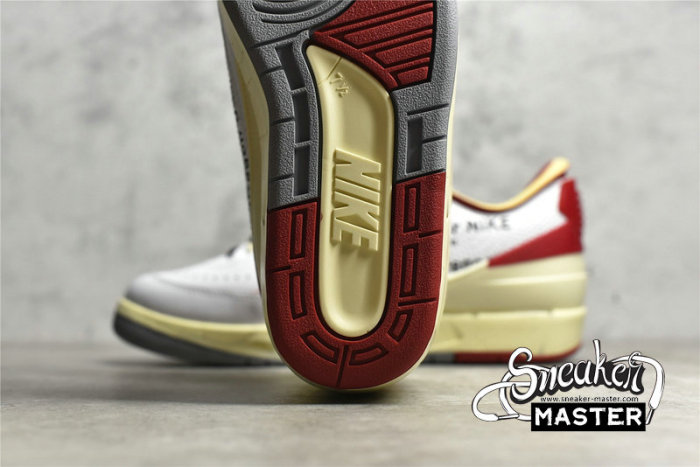 NIKE AIR JORDAN 2 RETRO LOW SP X OFF-WHITE WHITE/VARSITY RED/BLACK DJ4375-106