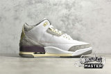NIKE A MA MANIÉRE X AIR JORDAN 3 RETRO SP RAISED BY WOMEN WHITE/MEDIUM GREY/VIOLET ORE DH3434-110