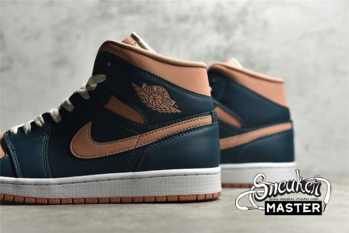 NIKE AIR JORDAN 1 MID DARK TEAL GREEN/DARK TEAL GREEN BQ6472-308