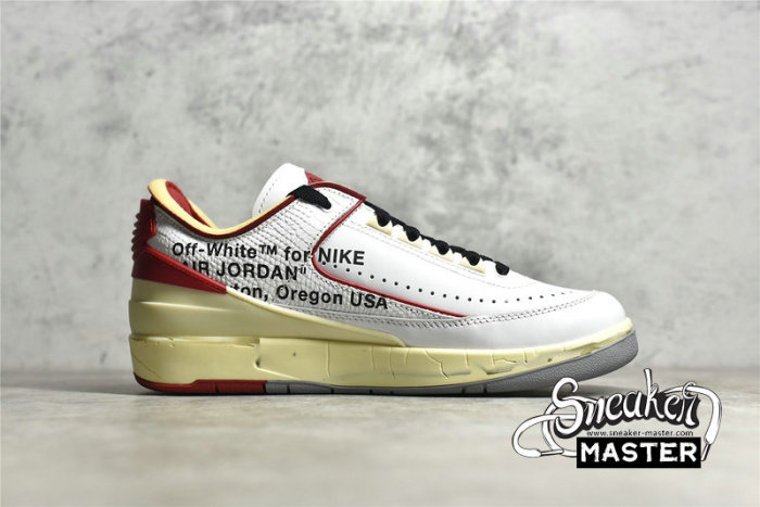 NIKE AIR JORDAN 2 RETRO LOW SP X OFF-WHITE WHITE/VARSITY RED/BLACK DJ4375-106