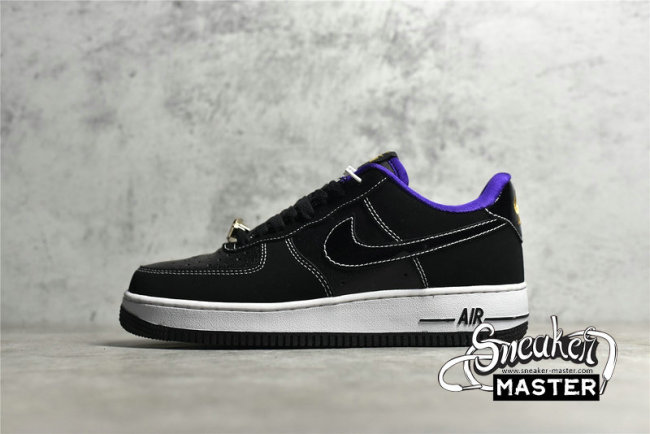 NIKE AIR FORCE 1 LOW 07 LAKERS LACK/WHITE-PURPLE DQ0301-001