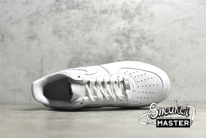 NIKE AIR FORCE 1 LOW BOX LOGO X SUPREME WHITE/WHITE/WHITE CU9225-100