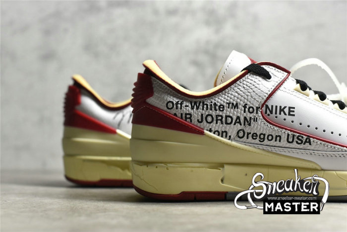NIKE AIR JORDAN 2 RETRO LOW SP X OFF-WHITE WHITE/VARSITY RED/BLACK DJ4375-106