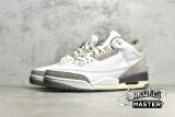 NIKE A MA MANIÉRE X AIR JORDAN 3 RETRO SP RAISED BY WOMEN WHITE/MEDIUM GREY/VIOLET ORE DH3434-110