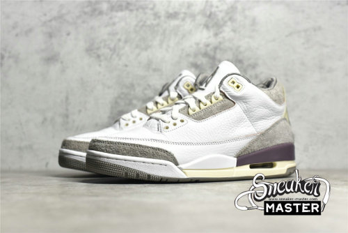 NIKE A MA MANIÉRE X AIR JORDAN 3 RETRO SP RAISED BY WOMEN WHITE/MEDIUM GREY/VIOLET ORE DH3434-110