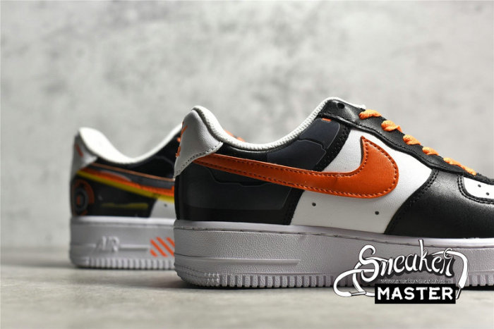 NIKE AIR FORCE 1 LOW 07 BLACK/WHITE/ORANGE DD8959-100
