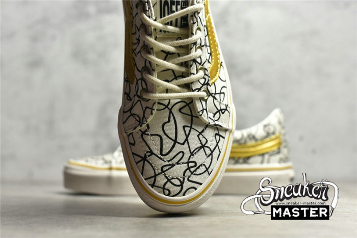 VANS SK8-LOW REISSUE SF X THE TEXTURED WAVES BEIGE/BLACK/GOLD VN0A4UWIB83