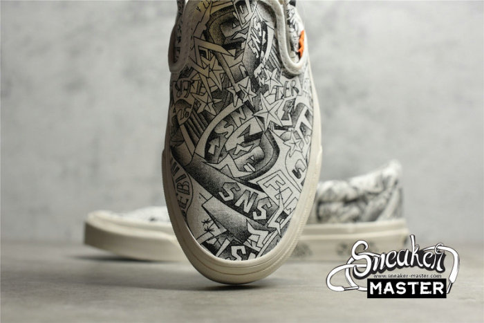 VANS VAULT SLIP-ON LX X SNEAKERSNTUFF LA WHITE/BLACK/WHITE VN0A3JEX45U