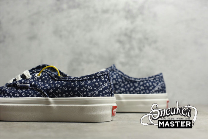 VANS ANAHEIM OG FLORAL AUTHENTIC 44 DX SKATE SHOES BLUE/WHITE VN0A7Q5CNVY