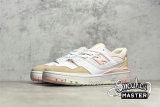 NEW BALANCE 550 RUNNING SHOES WHITE/LIGHT PINK/BEIGE BBW550WP